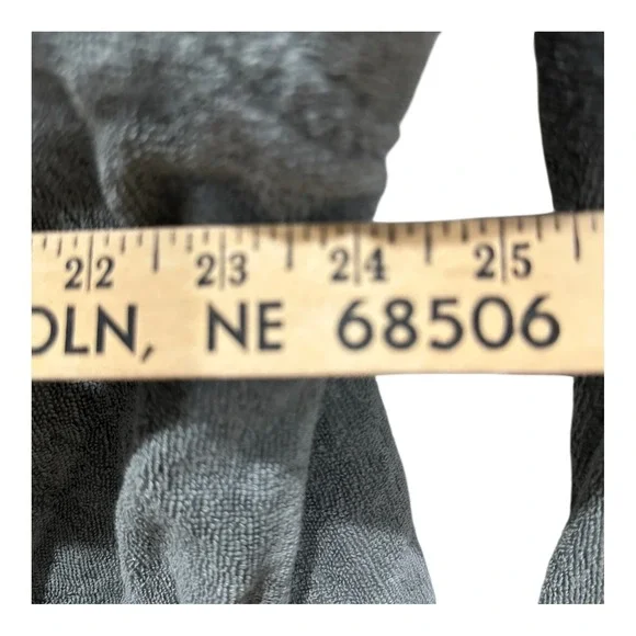 IKEA ROCKAN 100% Cotton Grey Terri Cloth Bathrobe Robe Size - L/XL Belted - Picture 3 of 6